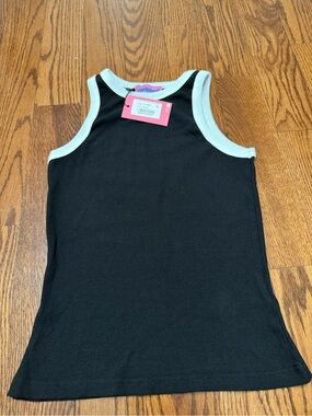 Edikted Black Tank with White Trim